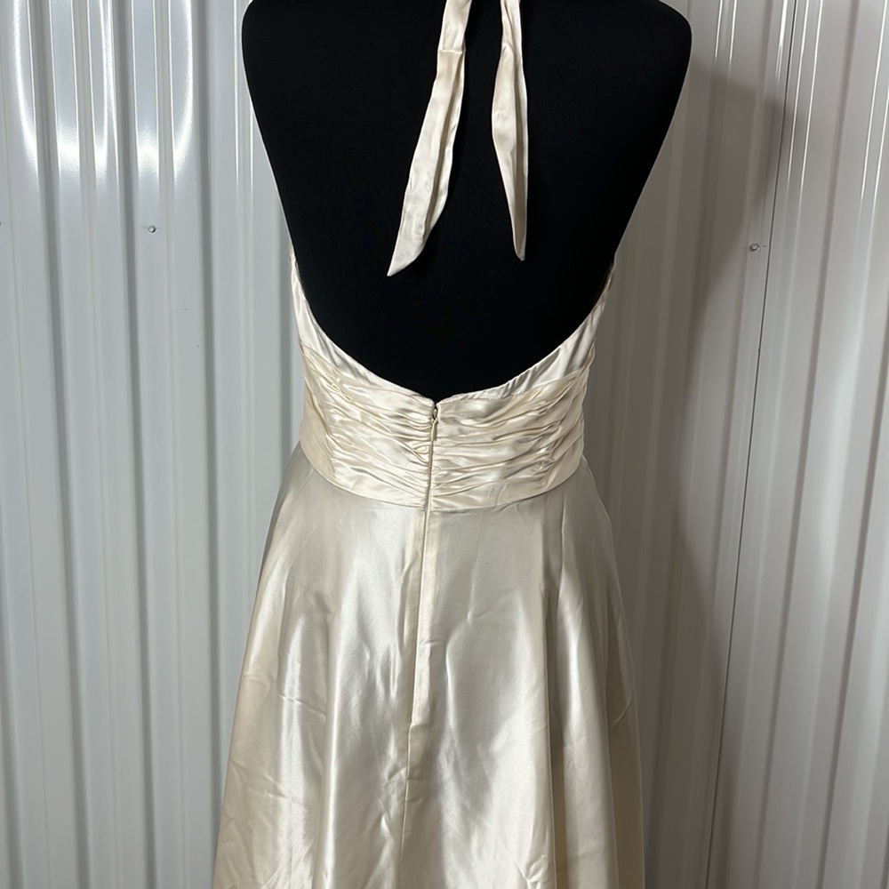 Gorgeous Vintage Adrianna Papell Boutique Silk Halter Dress. Preowned - Picture 5 of 11